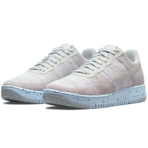 Nike Air Force 1 Crater Flyknit `white Chambray Blue` Shoes Sneakers DC4831-101