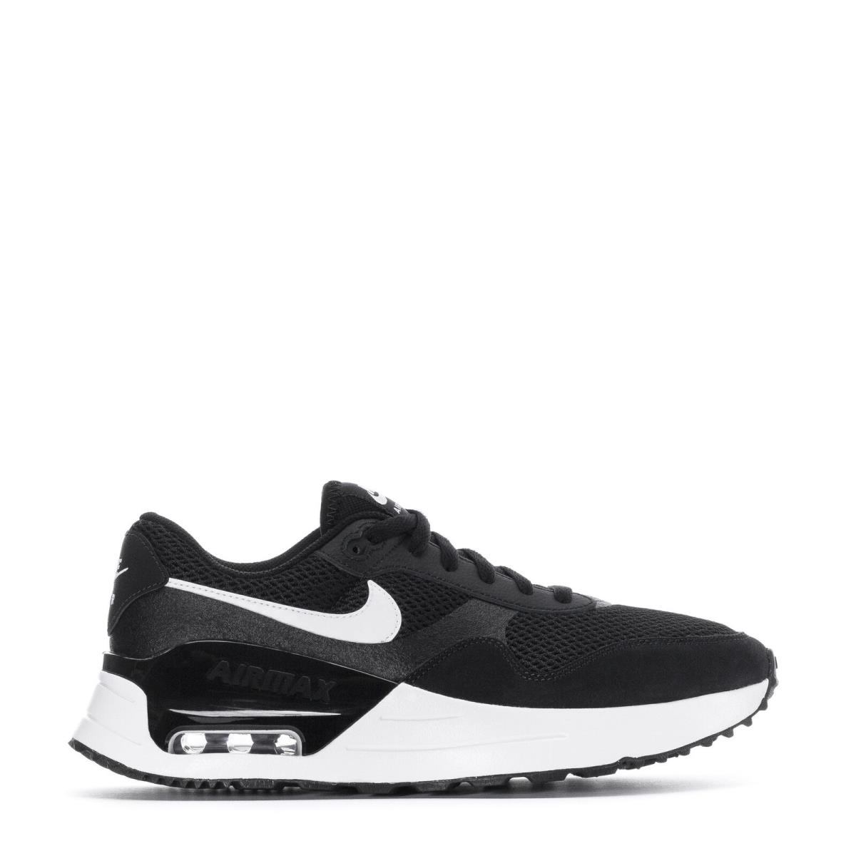 Nike Air Max System DM9537 001 Black/white-wolf-grey Men`s Shoes - Black/White