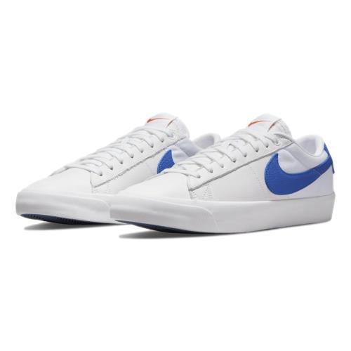 Nike Men`s SB Zoom Blazer Low Pro GT Iso `white Varsity Royal` Shoes DH5675-100 - White/Varsity Royal