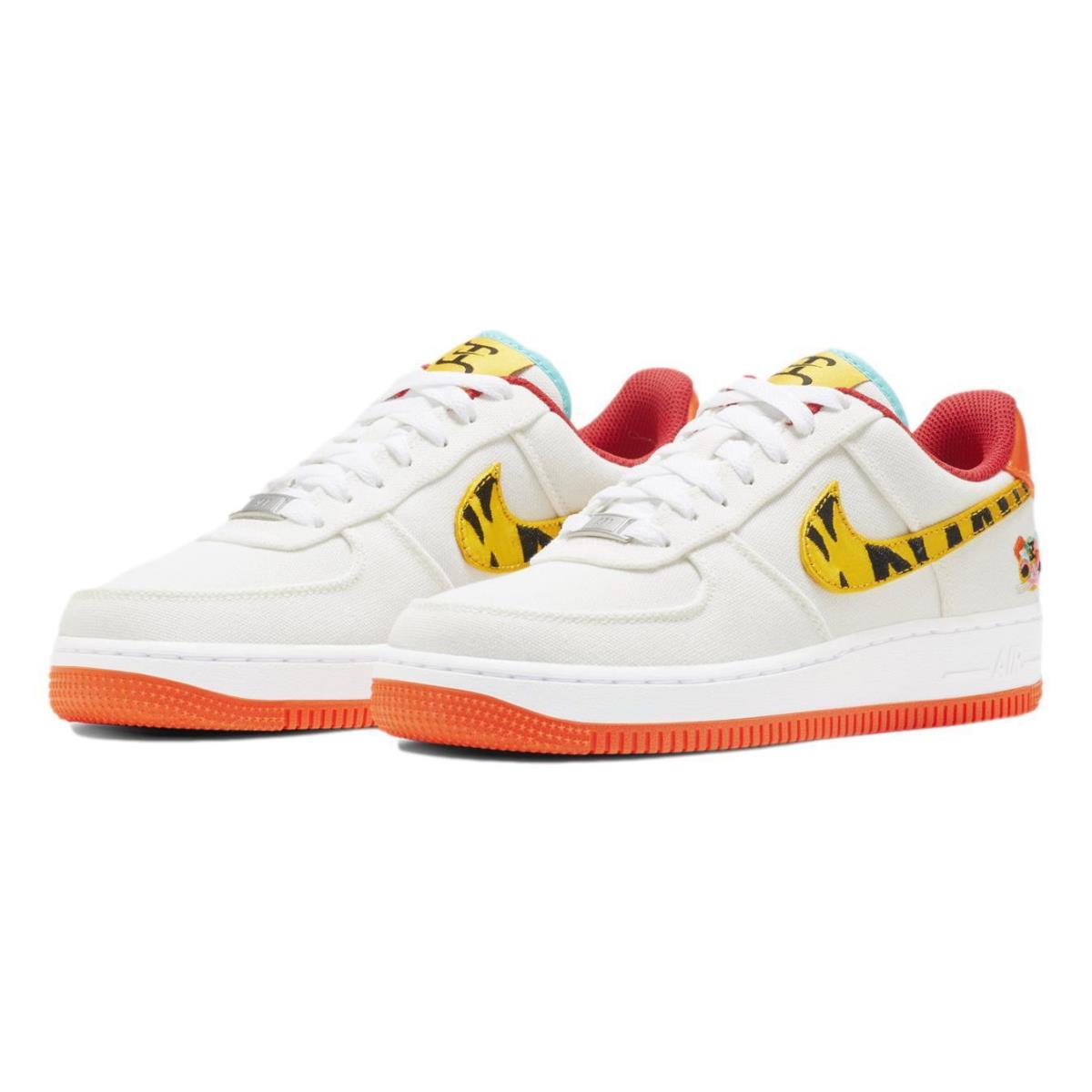 Nike Women`s Air Force 1 `07 LX `year of The Tiger` Shoes Sneakers DR0148-171 - Sail/University Gold-White