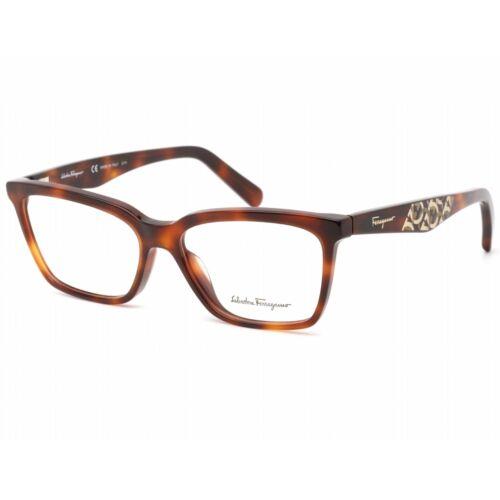 Salvatore Ferragamo Women`s Eyeglasses Tortoise Rectangular Frame SF2904 240