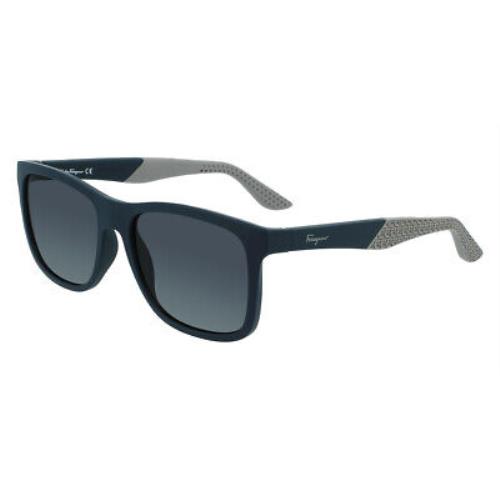Salvatore Ferragamo SF1028S Sunglasses Men Blue Square 56mm