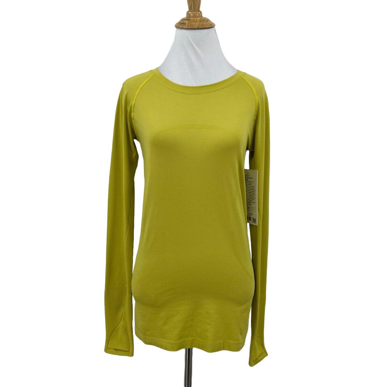 Lululemon Swiftly Tech Long Sleeve 2.0 Shirt Womens 6 X-static Slim Fit Stretch