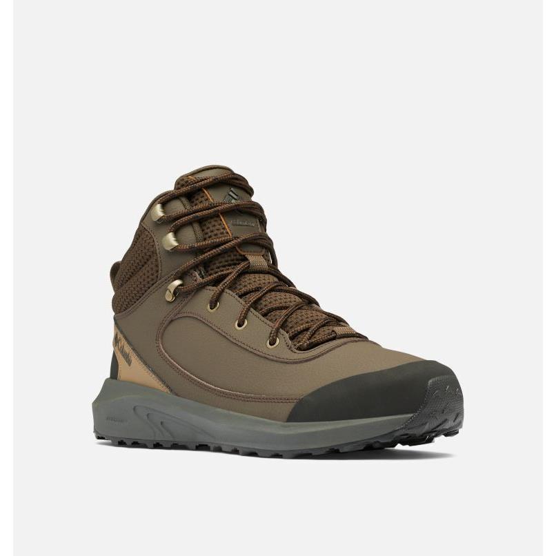 Columbia Mens Trailstorm Peak Mid Trail Boots Cordovan/black Hike Shoe Size 9-12