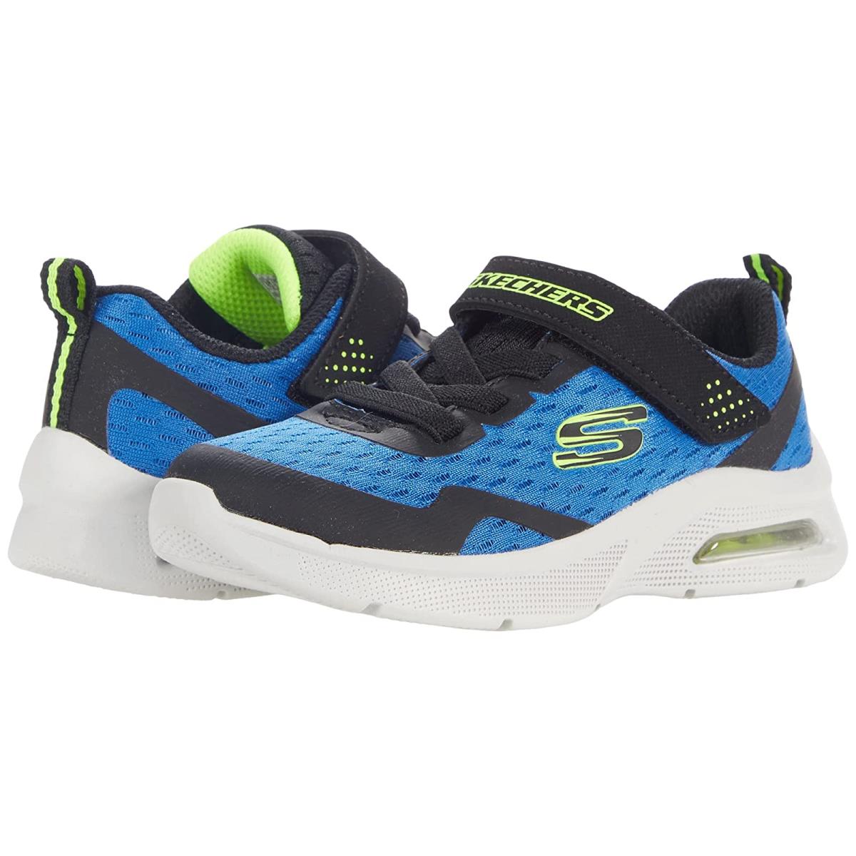 Boy`s Sneakers Athletic Shoes Skechers Kids Microspec Max Toddler Royal/Black