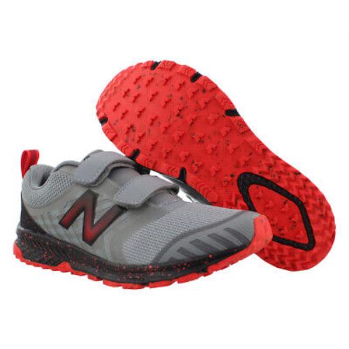 Balance Nitrel Trail Running Boys Shoes Size 2.5 Color: Grey/black/red
