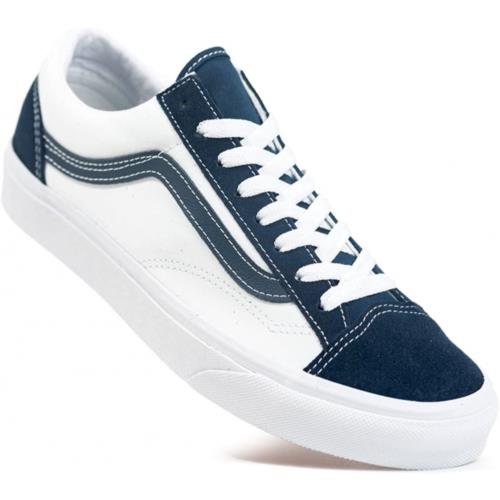 Vans Style 36 Classic Sport Dress Blues/white Men`s Shoes Size