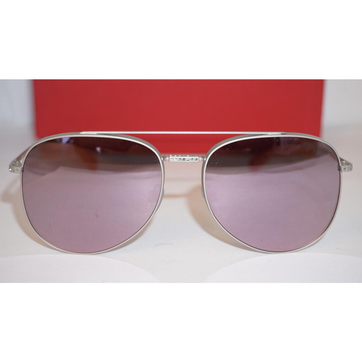 Valentino Sunglasses Aviator Silver Red Purple VA2007-B 3015/5R 50 16 135