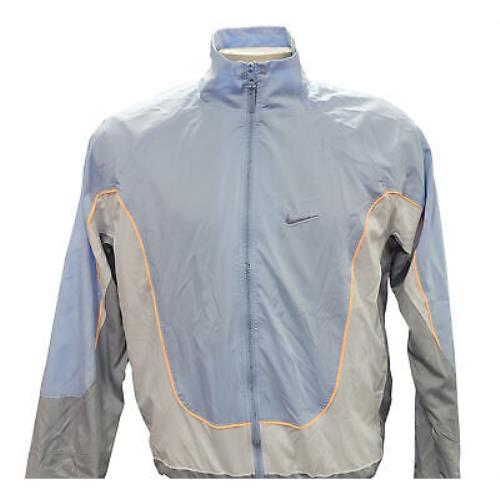 Nike Sportswear Light Current Blue/white/grey Throwback Woven Jacket