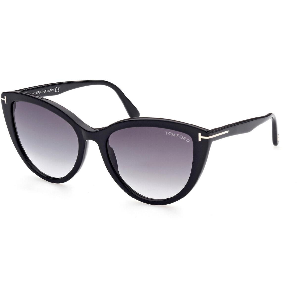 Tom Ford FT0915 01B ISABELLA-02 Shiny Black / Gradient Smoke Lenses 56MM