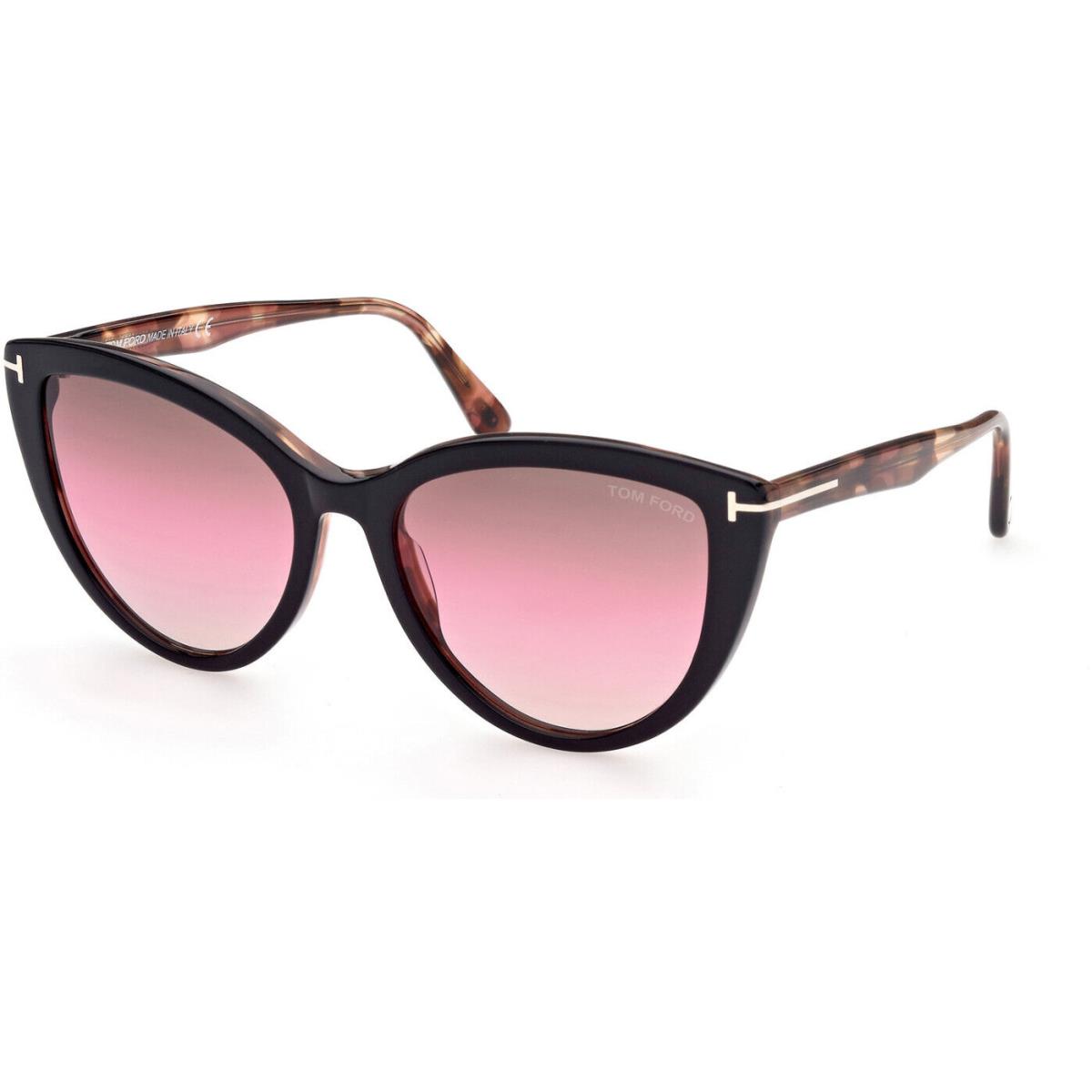 Tom Ford FT0915 05F ISABELLA-02 Shiny Black Pink Havana / Grad Brown 56MM