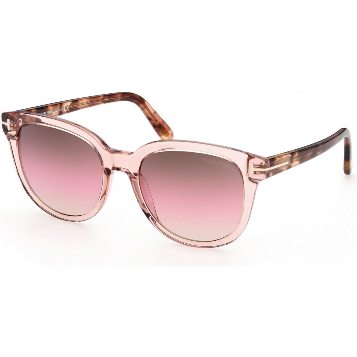 Tom Ford FT0914 72F OLIVIA-02 Antique Pink Havana / Grad. Brown Pink 54MM