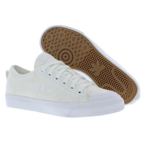 Adidas Nizza Trefoil Womens Shoes Size 8.5 Color: White/white/white