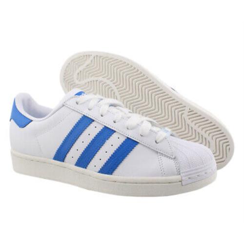 Adidas Superstar Mens Shoes Size 7.5 Color: White/blue