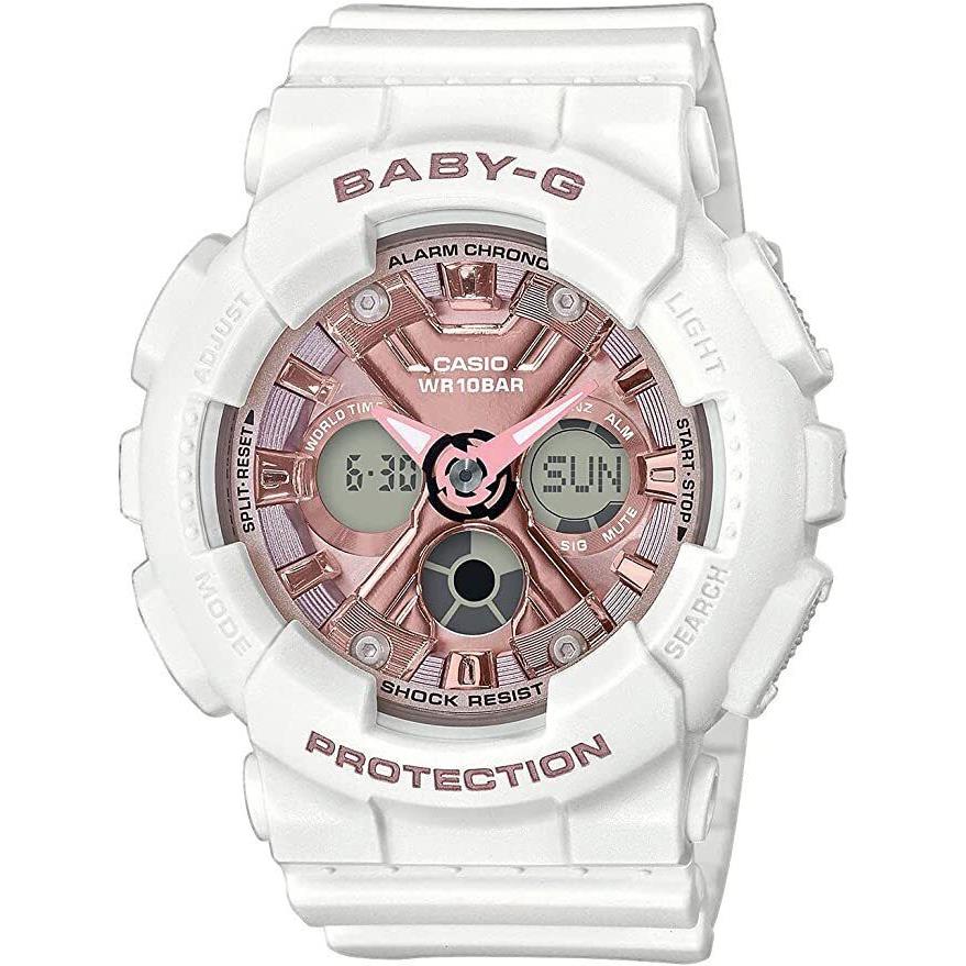 Casio Baby-g White Resin Ladies Watch BA-130-7A1DR