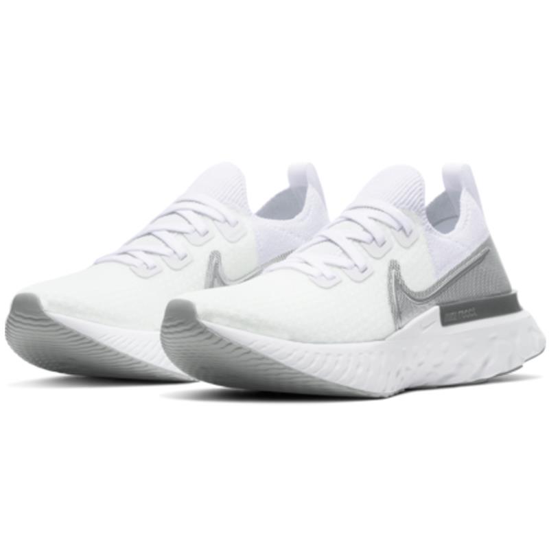Nike React Infinity Run FK Womens Size 11.5 Sneaker Shoes CD4372 101 White
