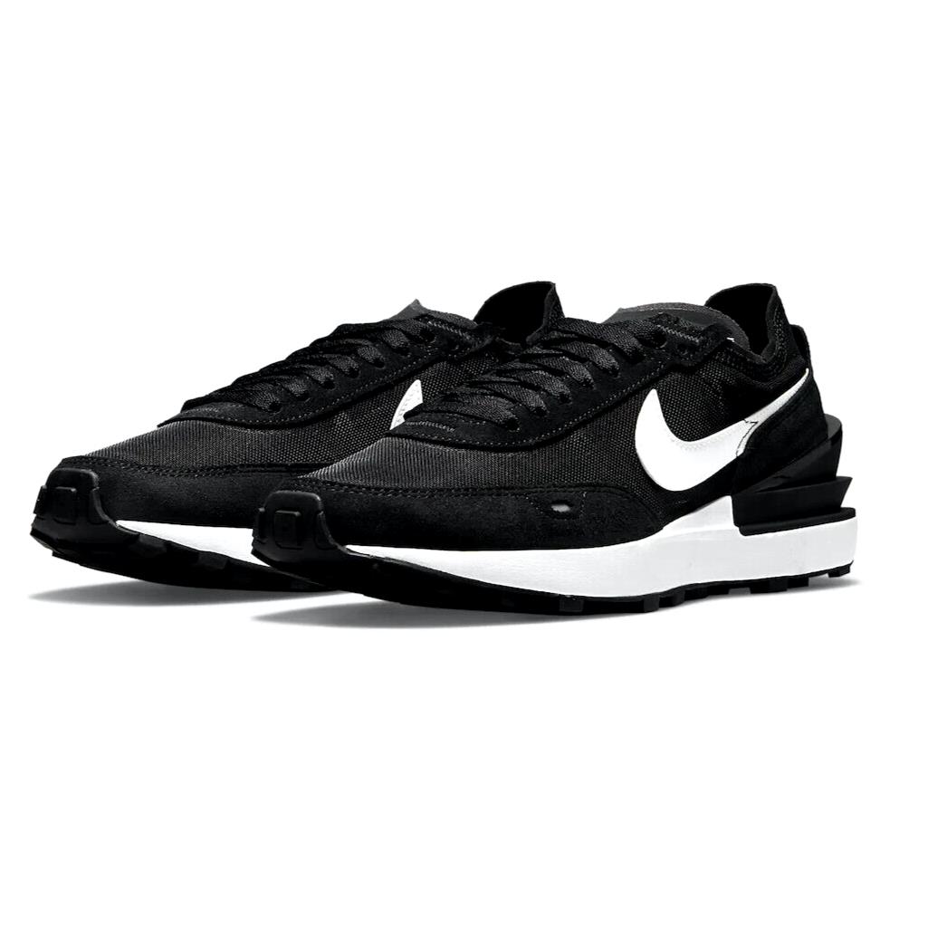 Nike Waffle One Womens Size 10 Sneaker Shoes DC2533 001 Black White