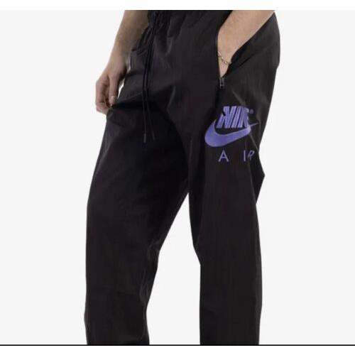 Nike Air Woven Jogger Pants Men`s Size 3XL Black/rush Violet DD6421 011