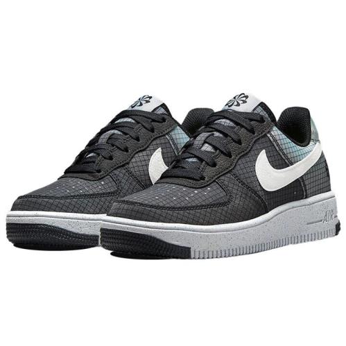 Nike Air Force 1 Crater GS Size 6.5Y Sneaker Shoes DC9326 001 Black White