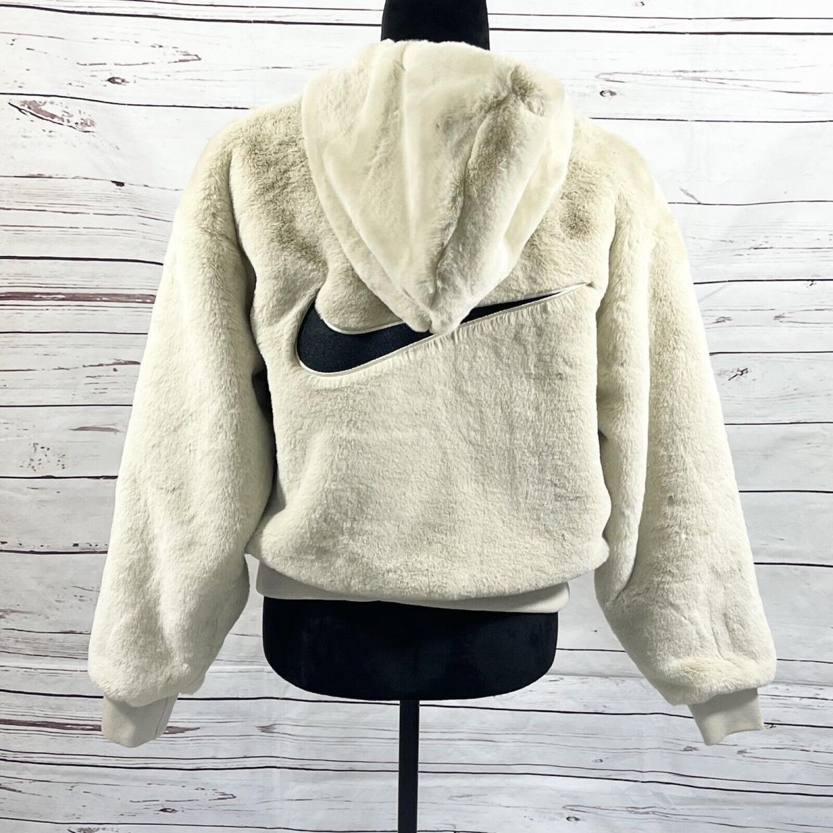 Nike Hoodie Women`s Size S Sportswear Essentials Fur Rattan DD5116-206