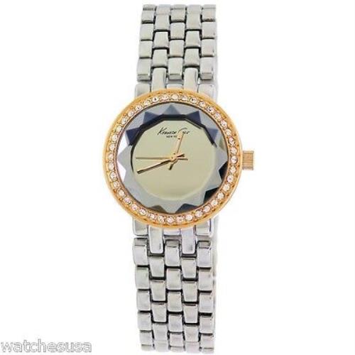 Kenneth Cole Two-tone Stainless Steel Crystal Silver Dial Ladies Watch KCW4015