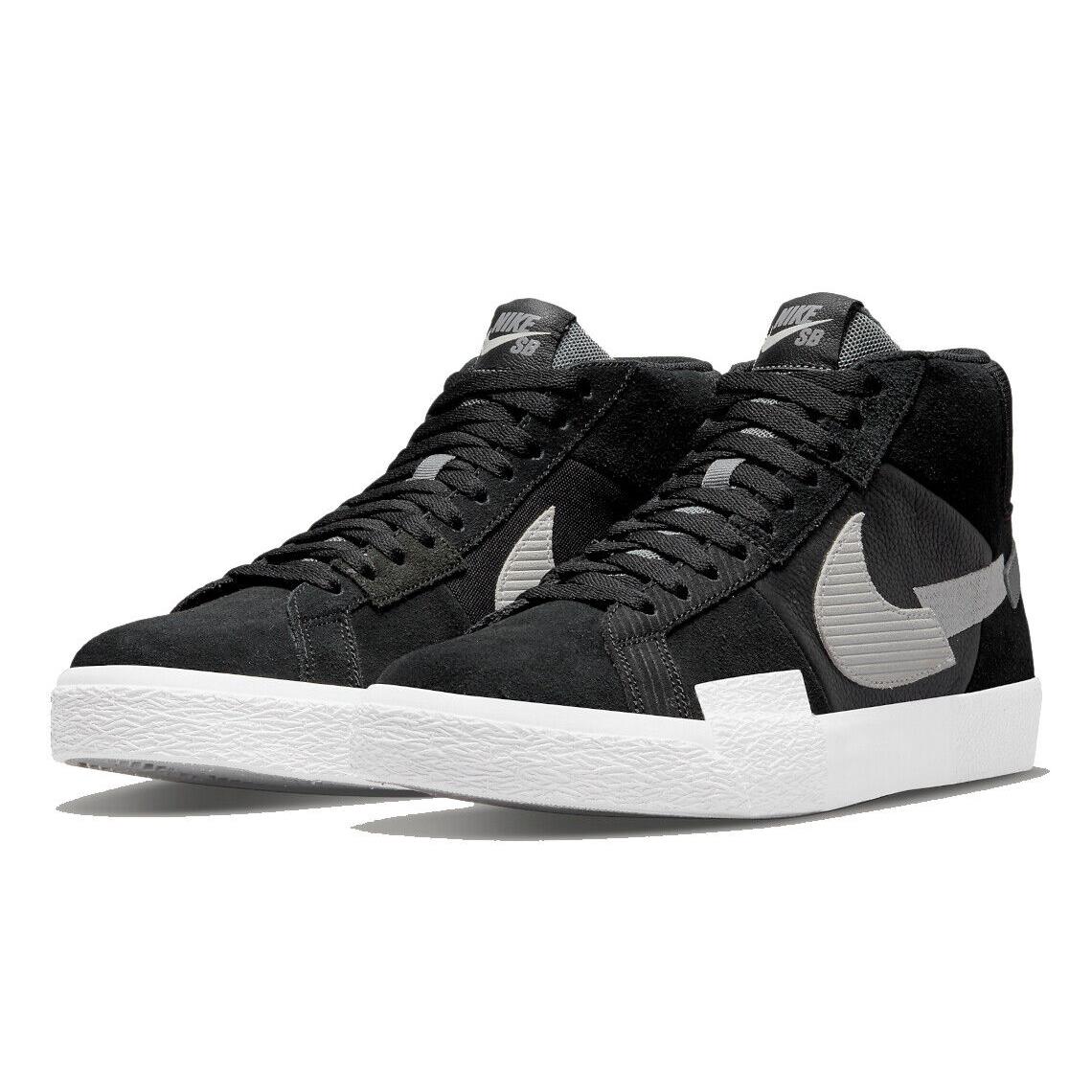 Nike SB Zoom Blazer Mid Prm Mens Size 9.5 Sneaker Shoes DA8854 001 Black White