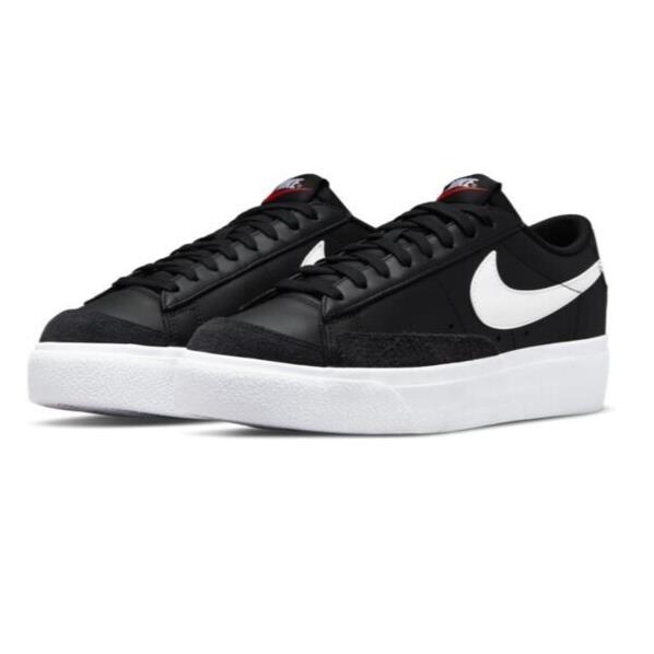 Nike Blazer Low Platform Womens Size 11.5 Sneaker Shoes DJ0292 001 Black White