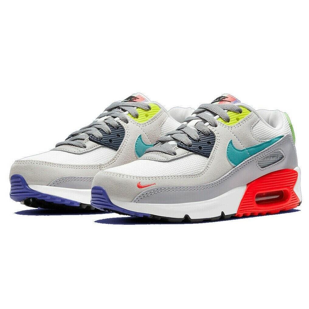 Nike Air Max 90 Eoi GS Womens Size 5.5 Sneaker Shoes DA5653 001 Pearl Grey 4Y