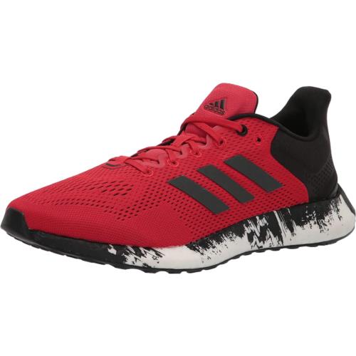 Adidas Men`s Pureboost 21 Running Shoe Vivid Red/Grey/Black