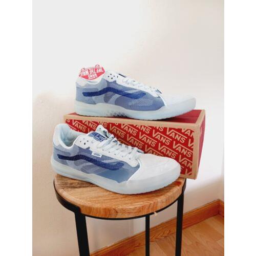 Vans Evdnt Ultimate Translucent Delicate Blue Skate Shoes Mens Size 13