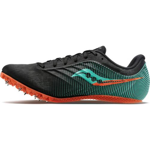 Saucony Men`s Spitfire 5 Cross Country Running Shoes Black/Cool Mint