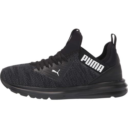 Puma Men`s Enzo Beta Woven Running Shoe Woven C Black-asphalt