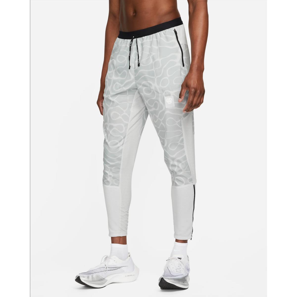 Nike Wild Run Phenom Elite Men Woven Graphic Running Pants White DM4574