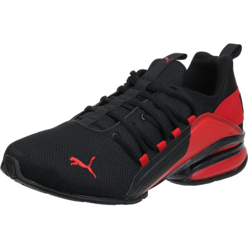 Puma Mens Axelion Running Shoe Black/high Risk Red 12 US