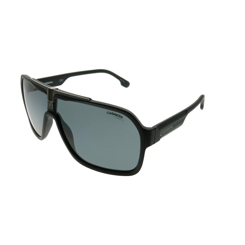 Carrera 1014/S 003 2K Matte Black Plastic Aviator Sunglasses Grey Lens