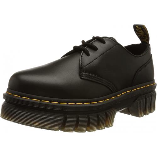Dr. Martens Audrick Nappa Leather Platform Shoes For Men and Women Black