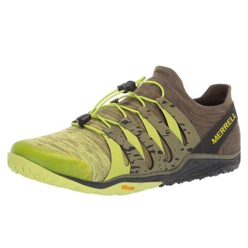 Merrell Men`s Trail Glove 5 3D Running Hiking Shoes Green Lime Punch Size 11.5