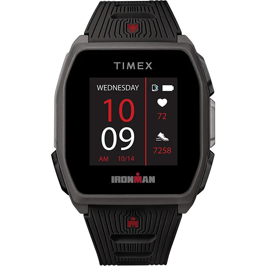 Unisex Timex Ironman Gps Smartwatch Dark Gray Black Watch TW5M40300 NO Usb