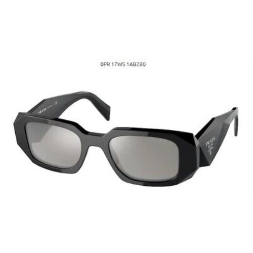 Prada Sunglasses PR 17WS 1AB2B0 Black/grey Mirror Silver For Women