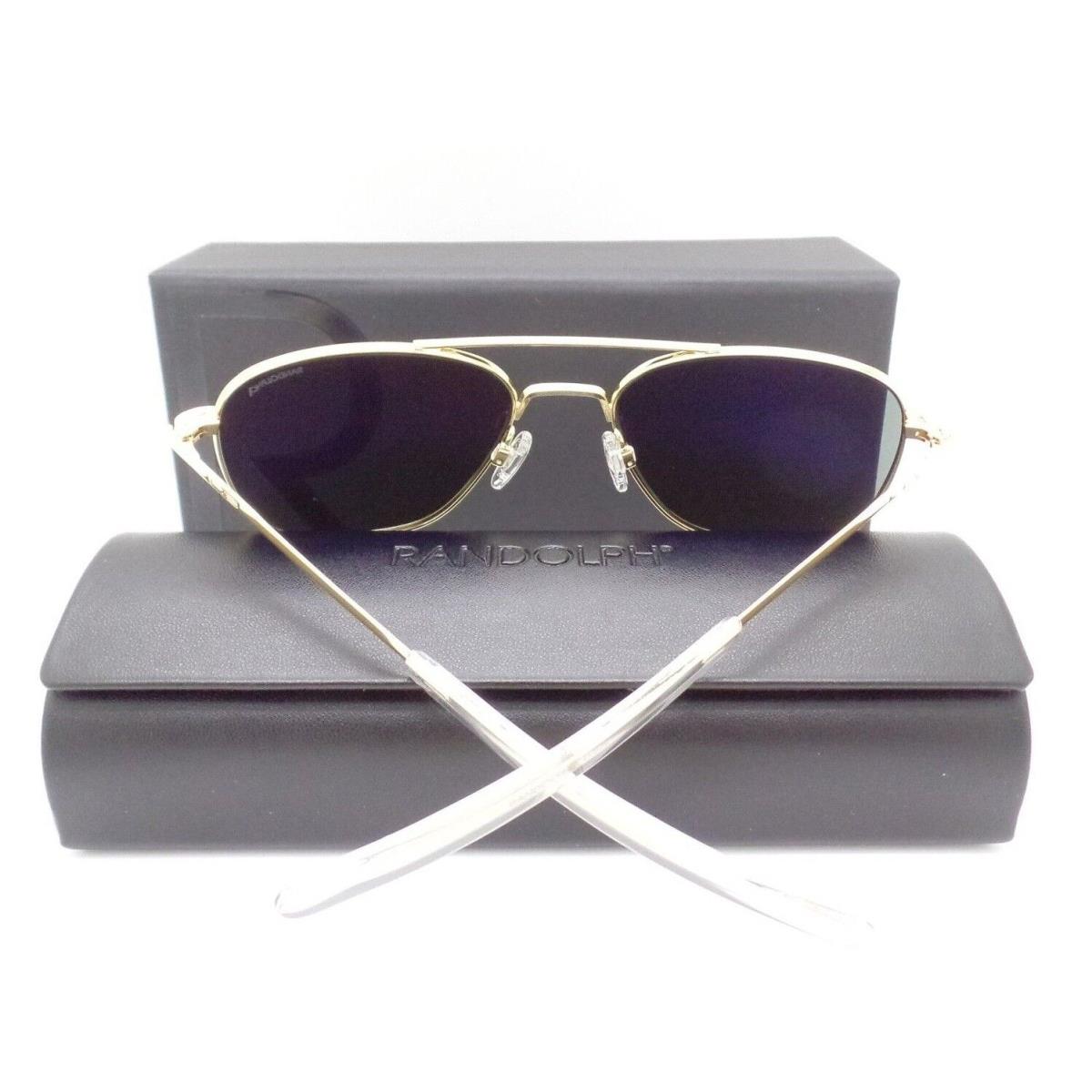 Randolph sunglasses Aviator - Frame: 23K Gold, Lens: Atlantic Blue 0