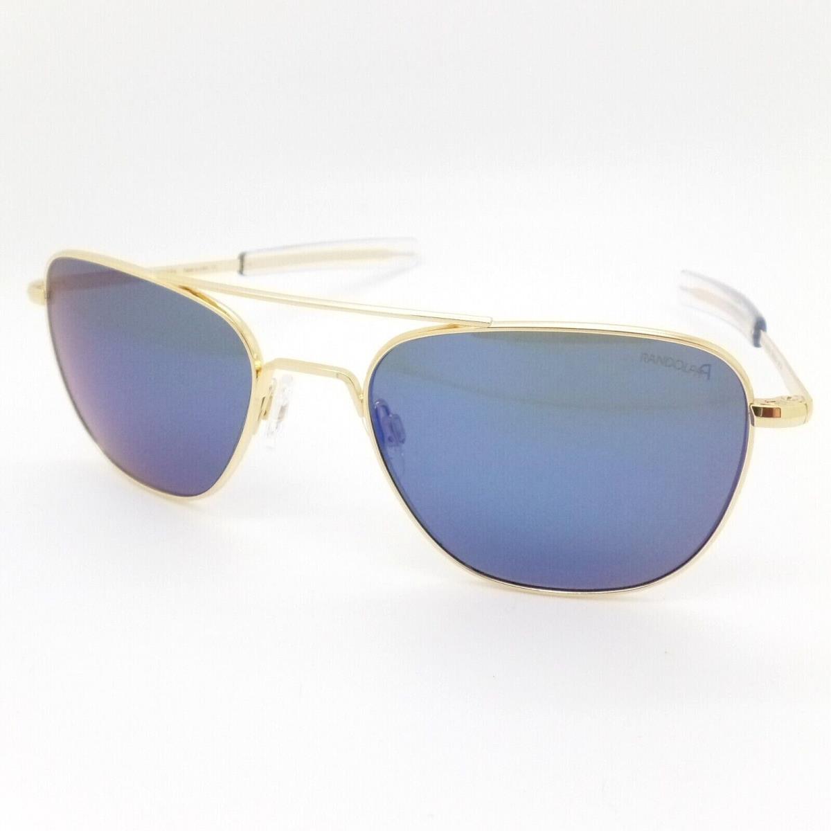 Randolph sunglasses Aviator - Frame: 23K Gold, Lens: Atlantic Blue 1