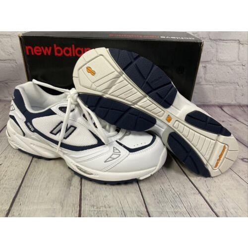 New Balance MW656WN Mens Athletic Shoes Size 9 White Blue New Other with Box