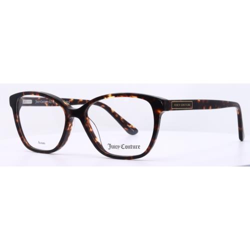 Juicy Couture JU218 086 Havana Cat Eye Womens Full Rim Eyeglasses 52-15-140