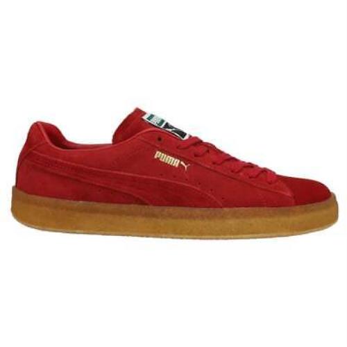 Puma 380707-05 Suede Crepe Lace Up Mens Sneakers Shoes Casual - Red