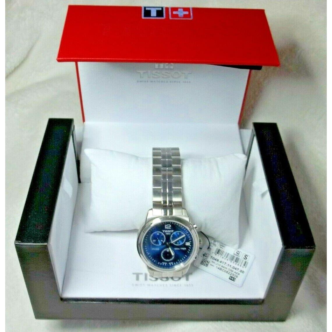 Tissot watch  - Blue Dial, Silver Band 0