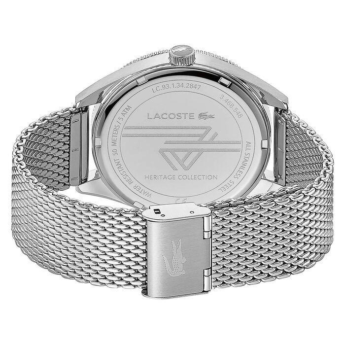 Lacoste watch Heritage - Blue Dial, Silver Band, Silver Bezel 1
