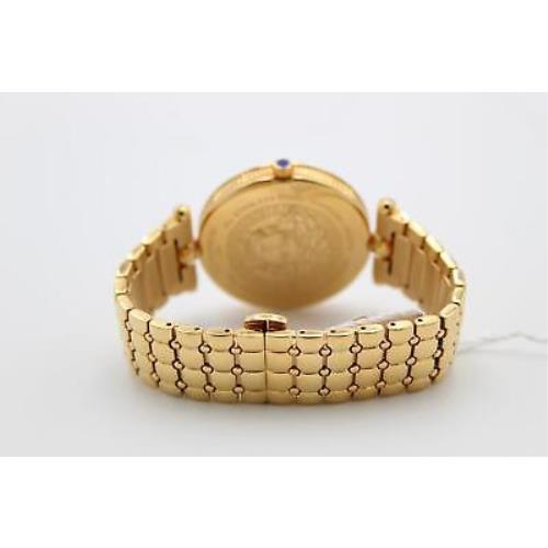 Versace watch  - Silver Dial, Gold Band, Gold Bezel 8