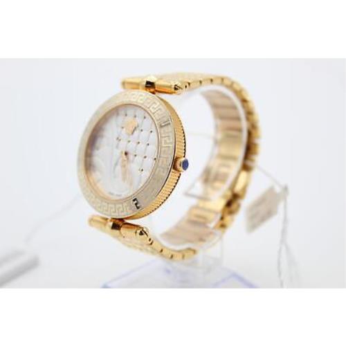 Versace watch  - Silver Dial, Gold Band, Gold Bezel 3