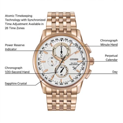 Citizen watch  - White Dial, Rose Gold Band 0