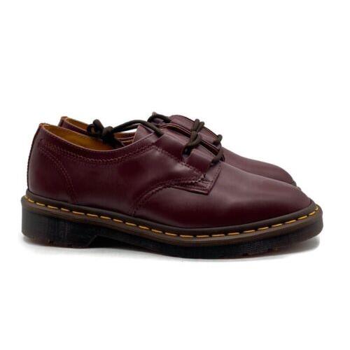 Dr. Martens 1461 Oxford Vintage Ghillie Womens Size 7 Casual Shoe Red Black